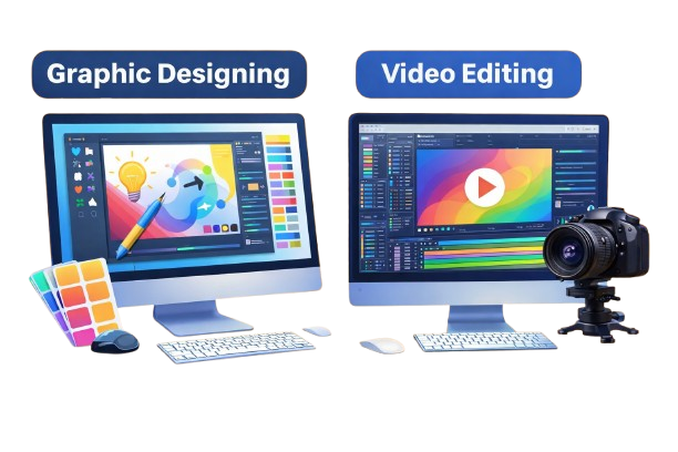 Best digital marketing agency in Jaipur providing graphic design and video editting services